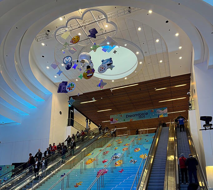 CCI's team entered into the Moscone Center in San Francisco for Dreamforce Event 2025